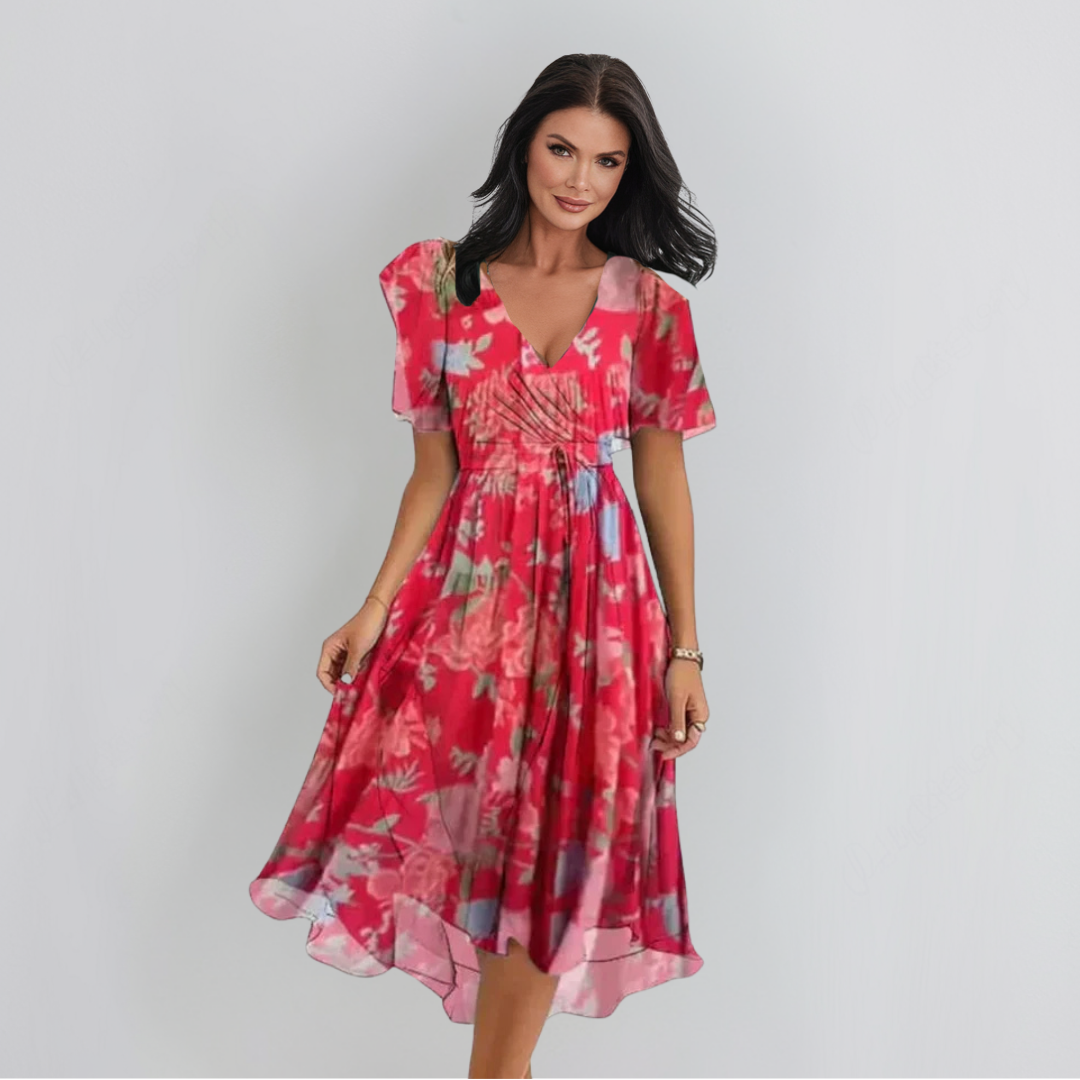 Lenka | Robe élégante avec décolleté en V