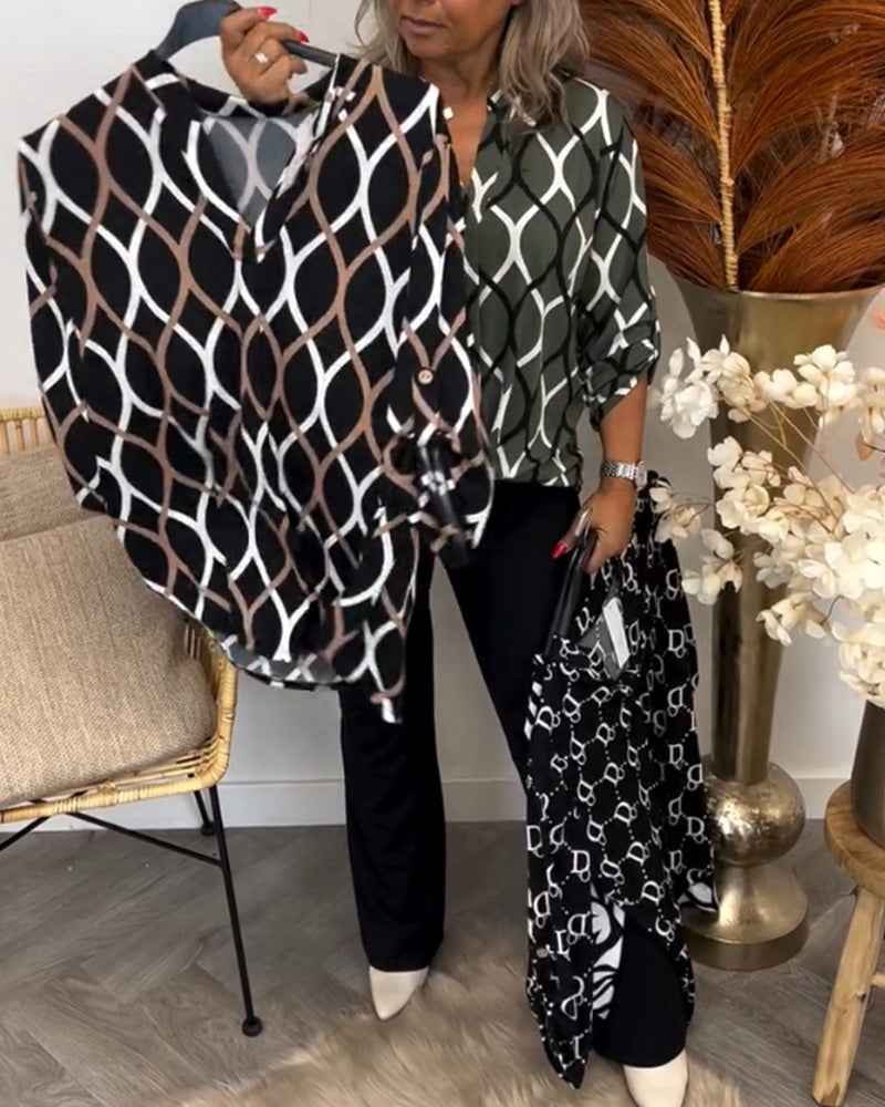 Noor – Blouse avec Imprimé Graphique