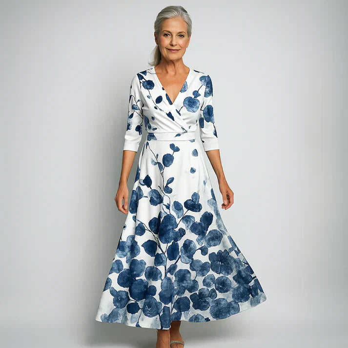 Lucie | Robe Élégante à Motif Floral