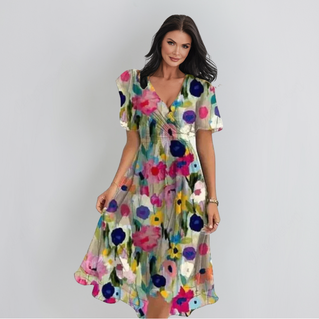 Lenka | Robe élégante avec décolleté en V