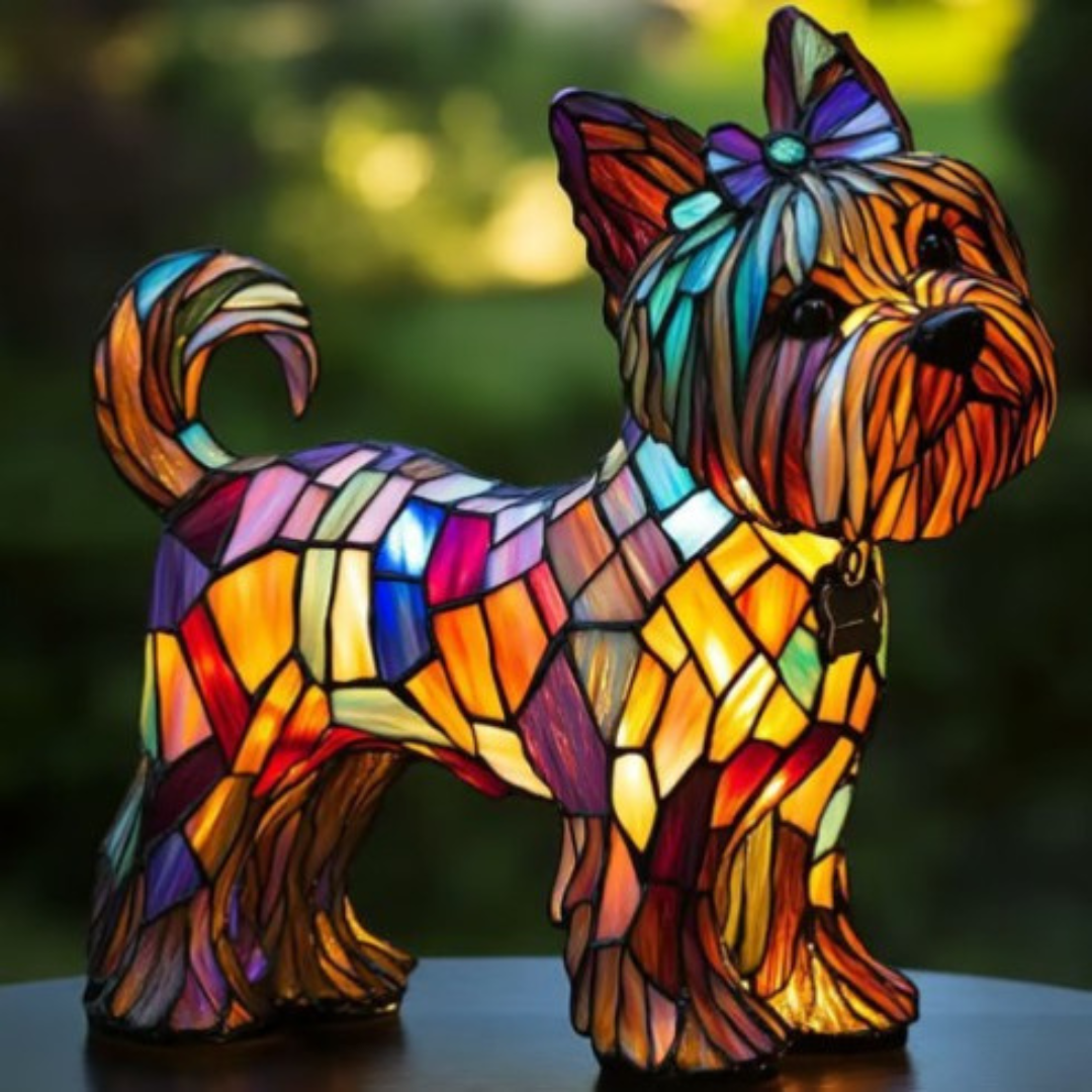 Zouzou | Lampe magique pour chiens en verre coloré