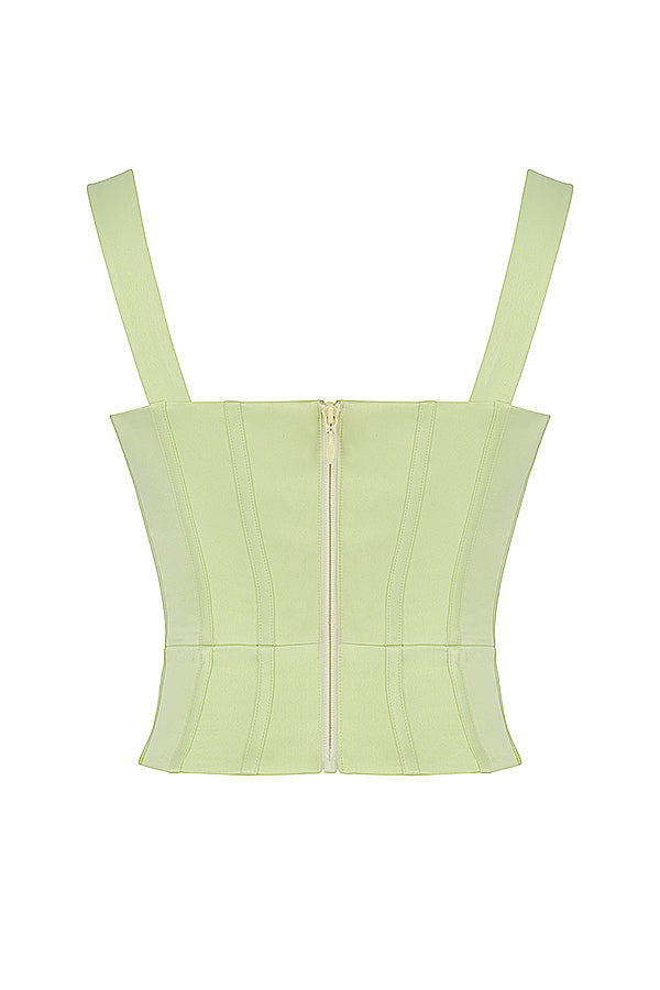 Corset Satin | Décolleté plongeant