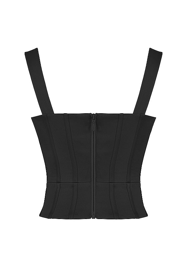 Corset Satin | Décolleté plongeant