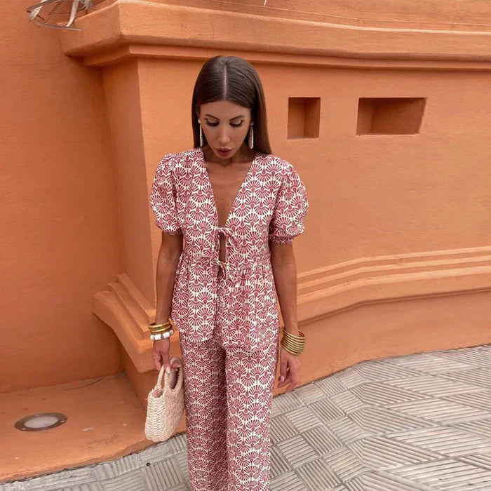 Gracia | Ensemble d’été avec pantalon