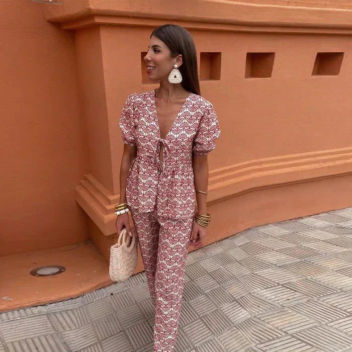 Gracia | Ensemble d’été avec pantalon