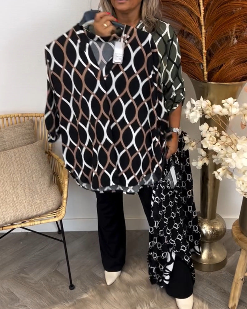 Noor – Blouse avec Imprimé Graphique