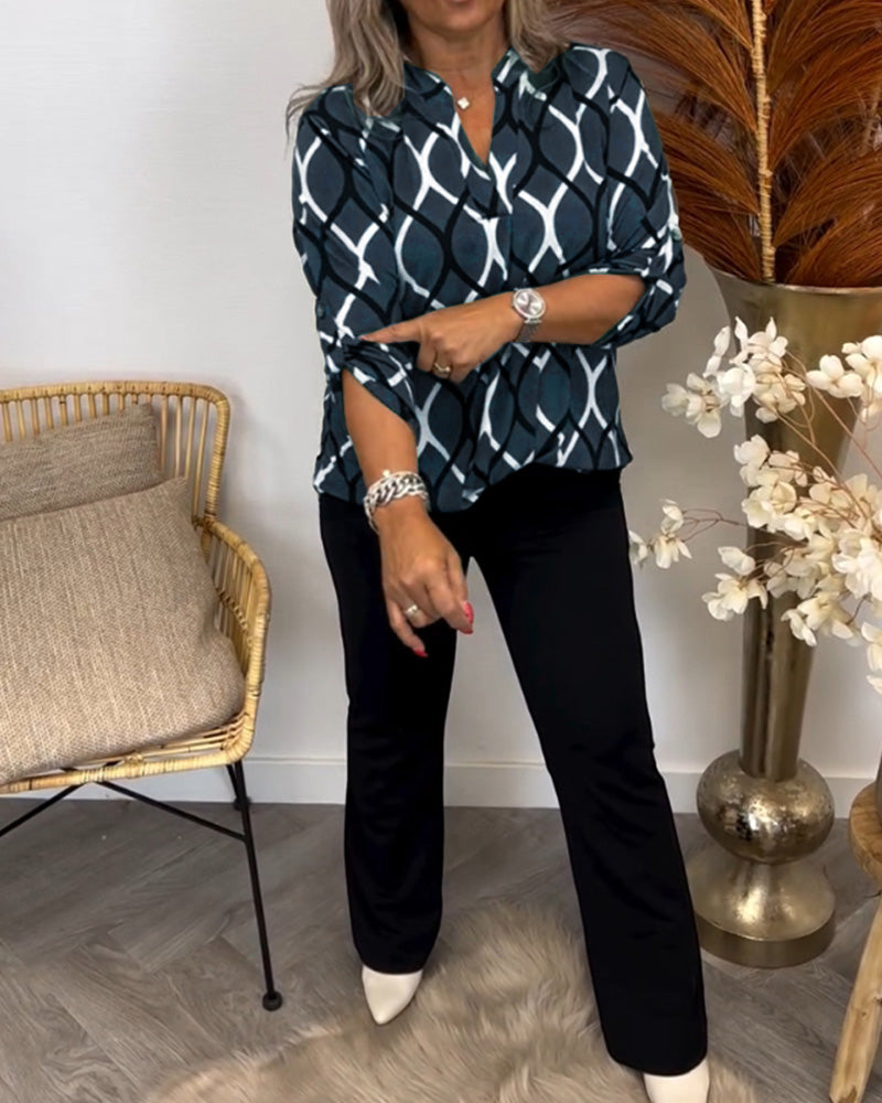 Noor – Blouse avec Imprimé Graphique