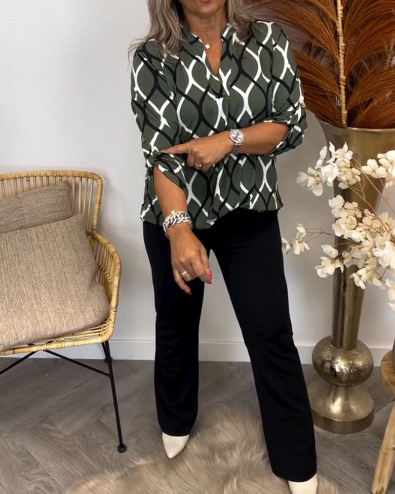 Noor – Blouse avec Imprimé Graphique