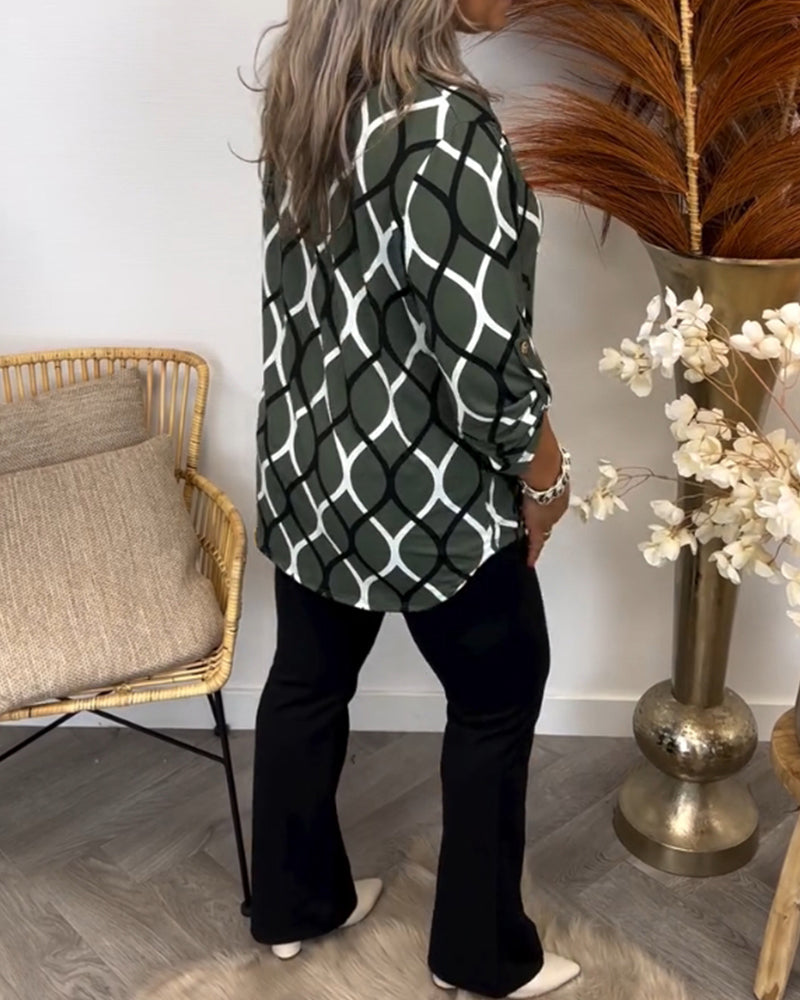 Noor – Blouse avec Imprimé Graphique