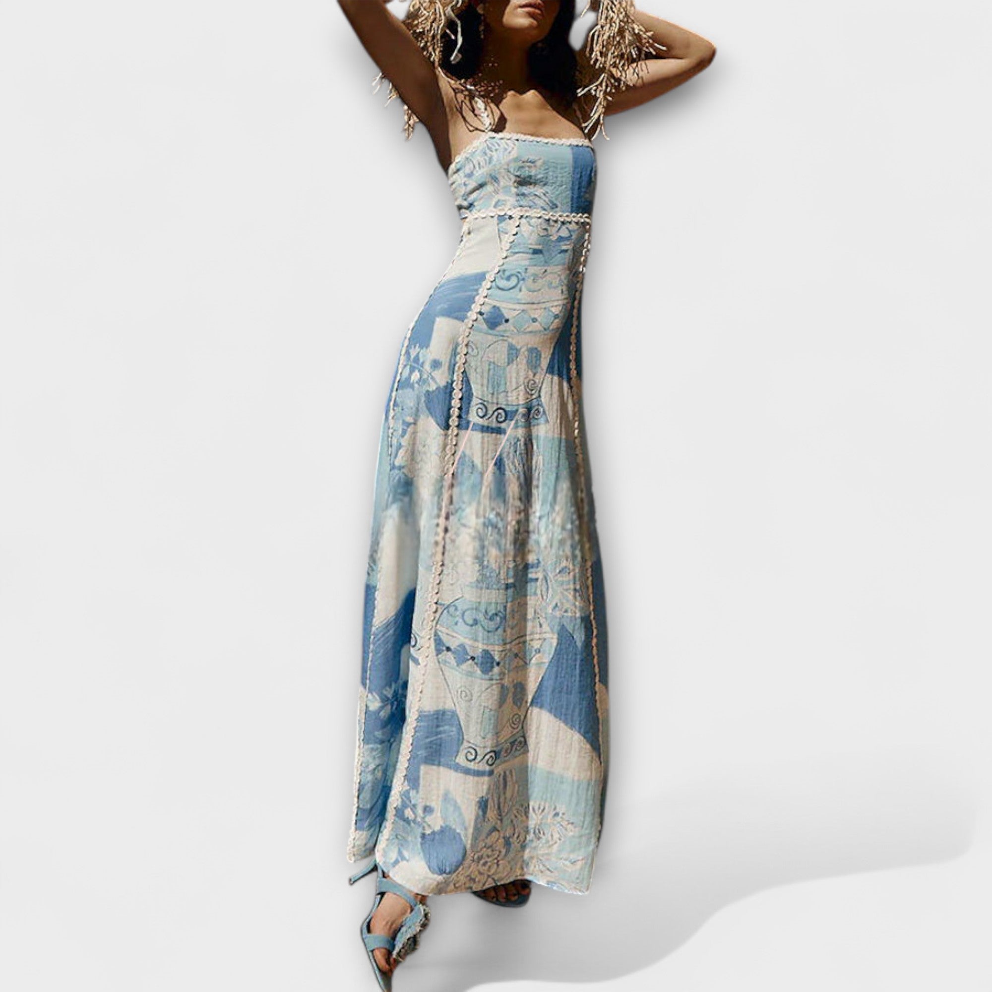 Terazza Ric Rac - Robe Maxi Évasée Ohlapna
