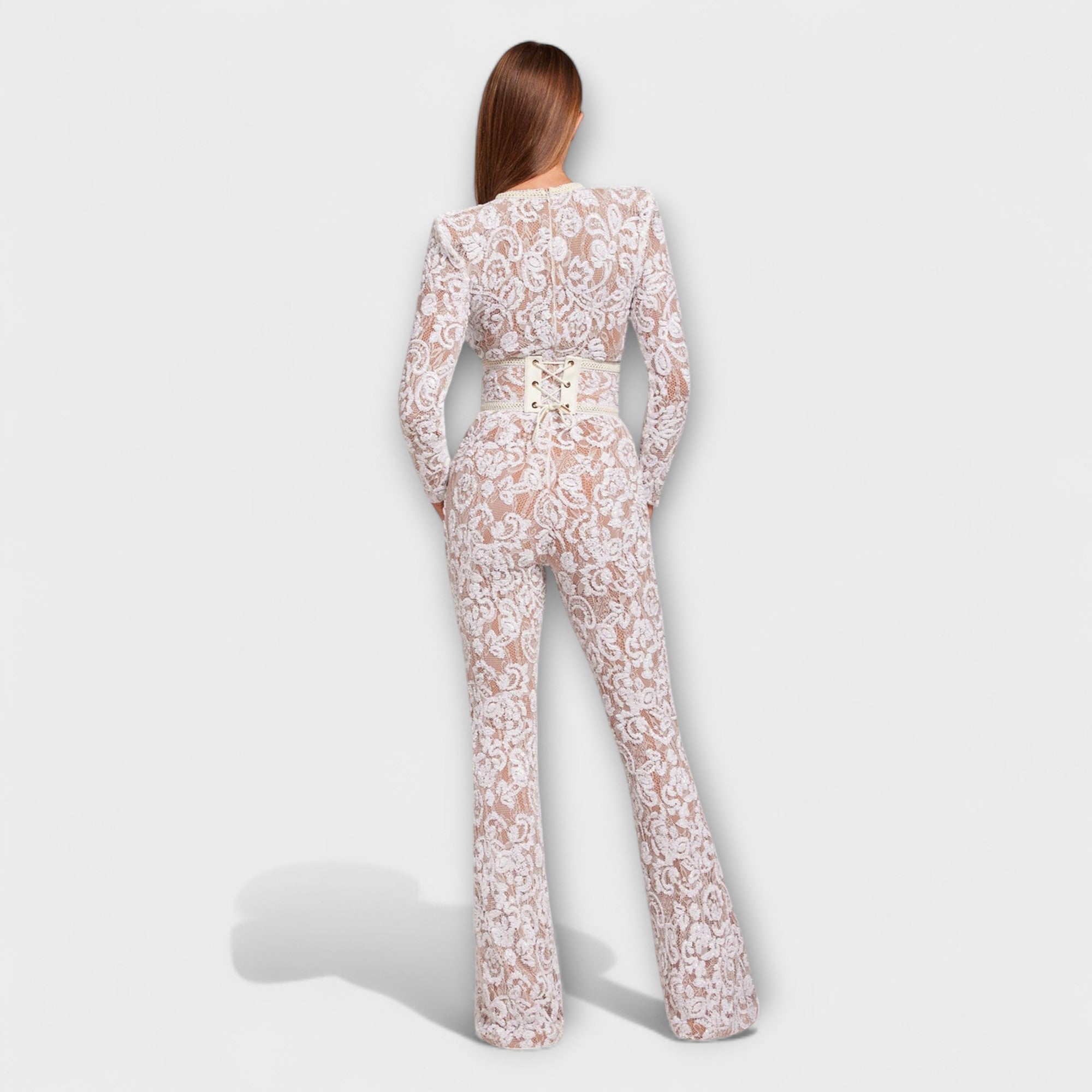 Theresia - Combinaison en dentelle avec lacets