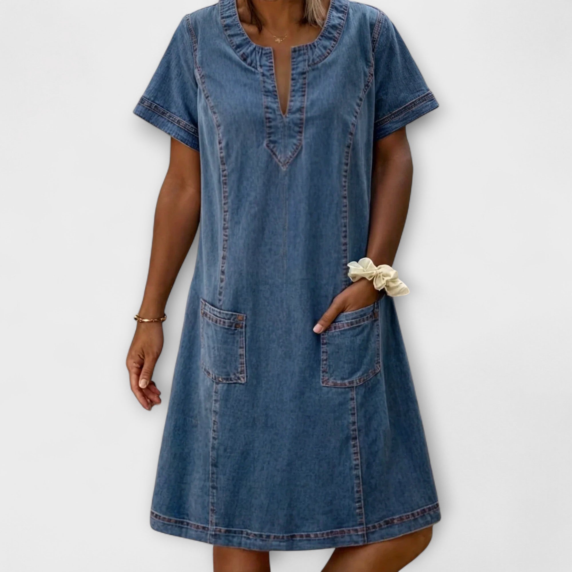 Mathea - Robe en Denim Puha